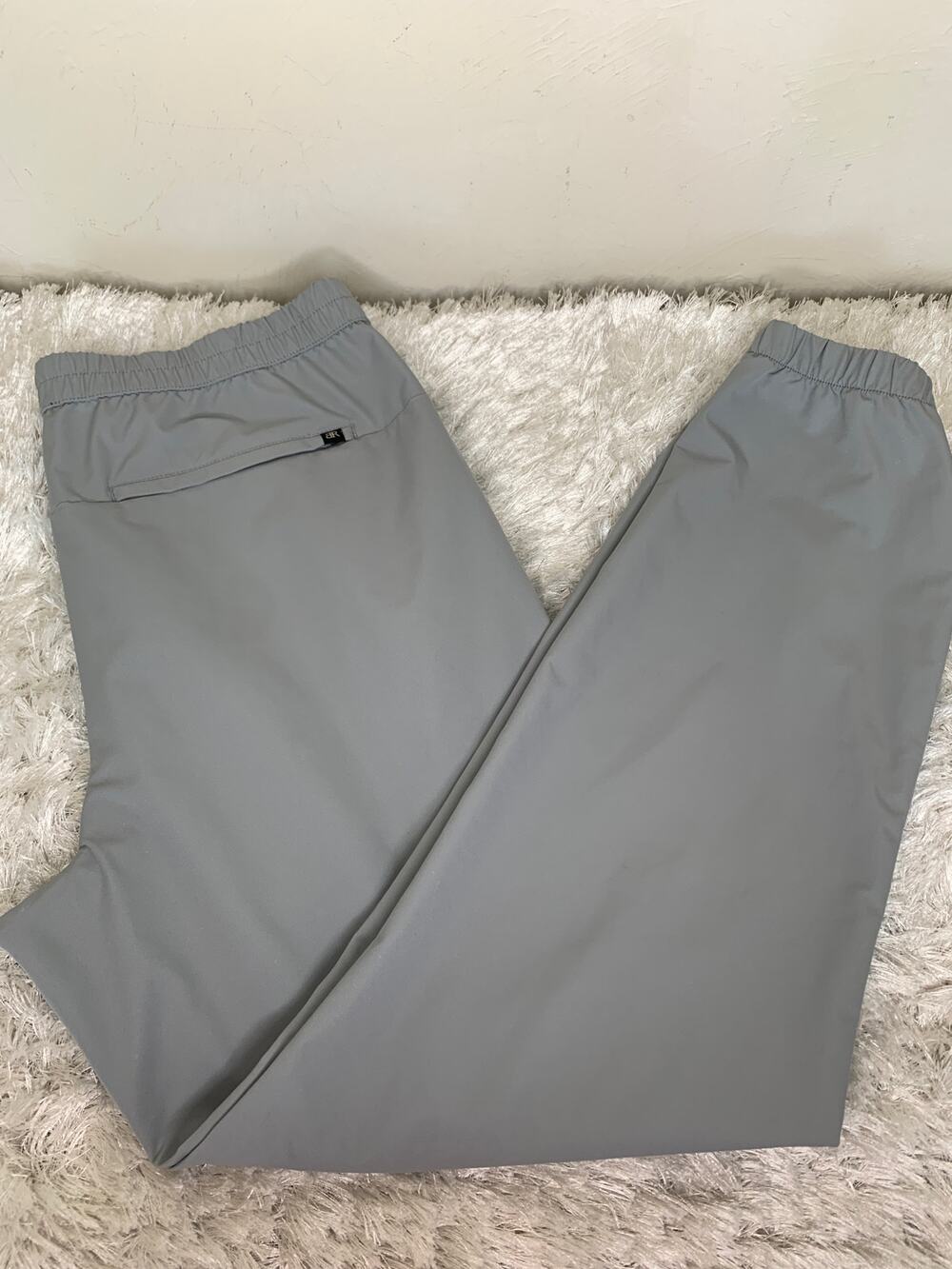 Banana Republic Tech Jogger Pants Sz 36 Light Gray